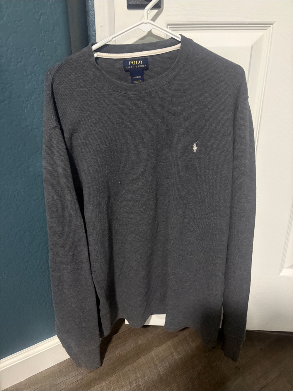 Polo by Ralph Lauren Dark Charcoal Gray Crewneck long sleeve size XL